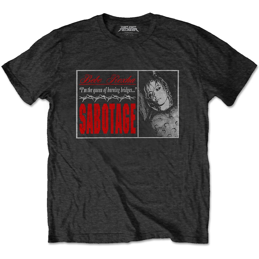 Bebe Rexha - Sabotage Let You Down Heren Tshirt - Zwart
